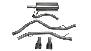 Dodge Ram 1500 Performance Exhaust - Dual Rear Exit - CORSA Performance - Cat Back - Polished - `09-`16